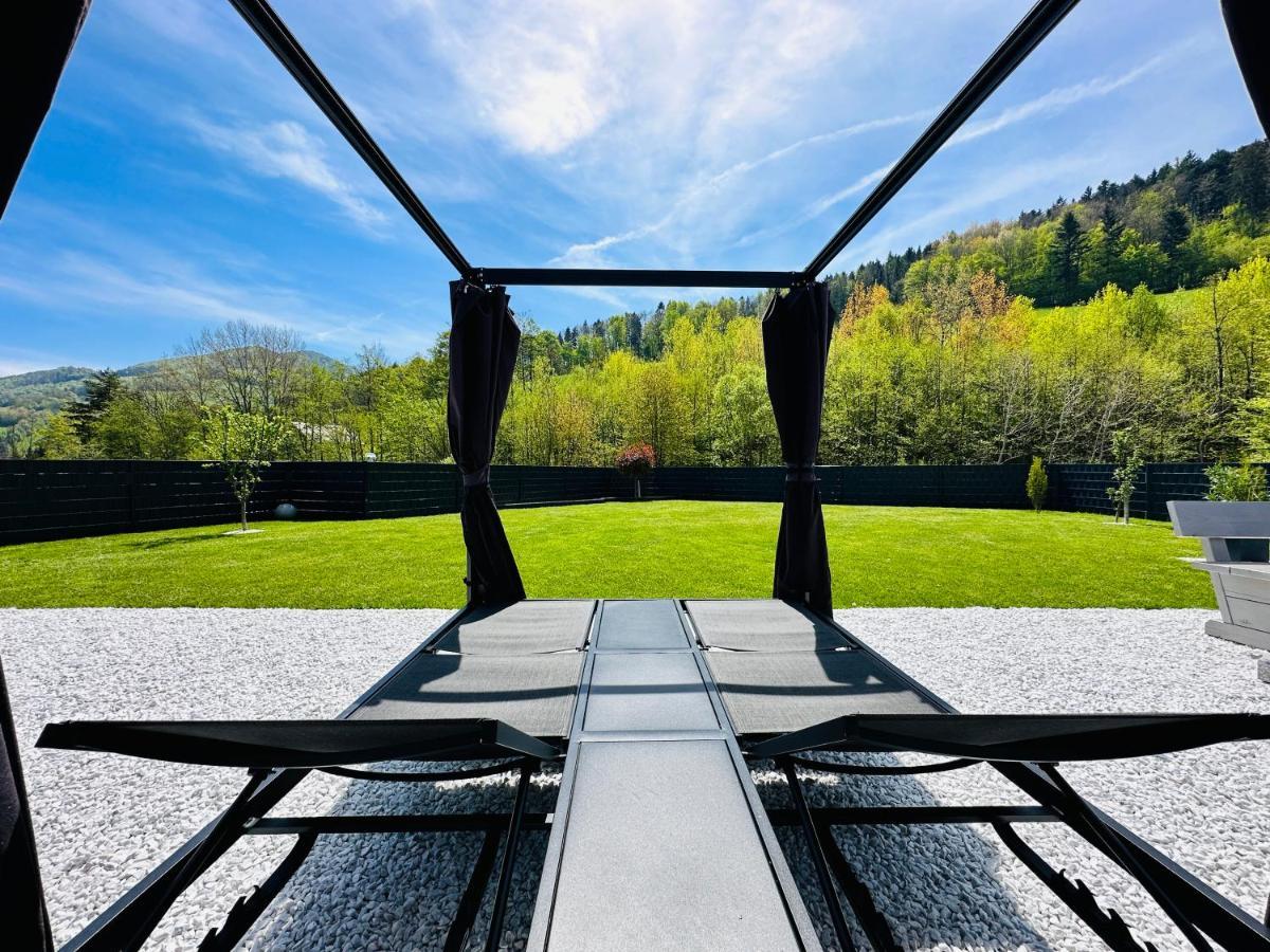 Voralpen Lodge - Ferienhaus Mit Gym & Wellnessbereich Traisen Eksteriør bilde
